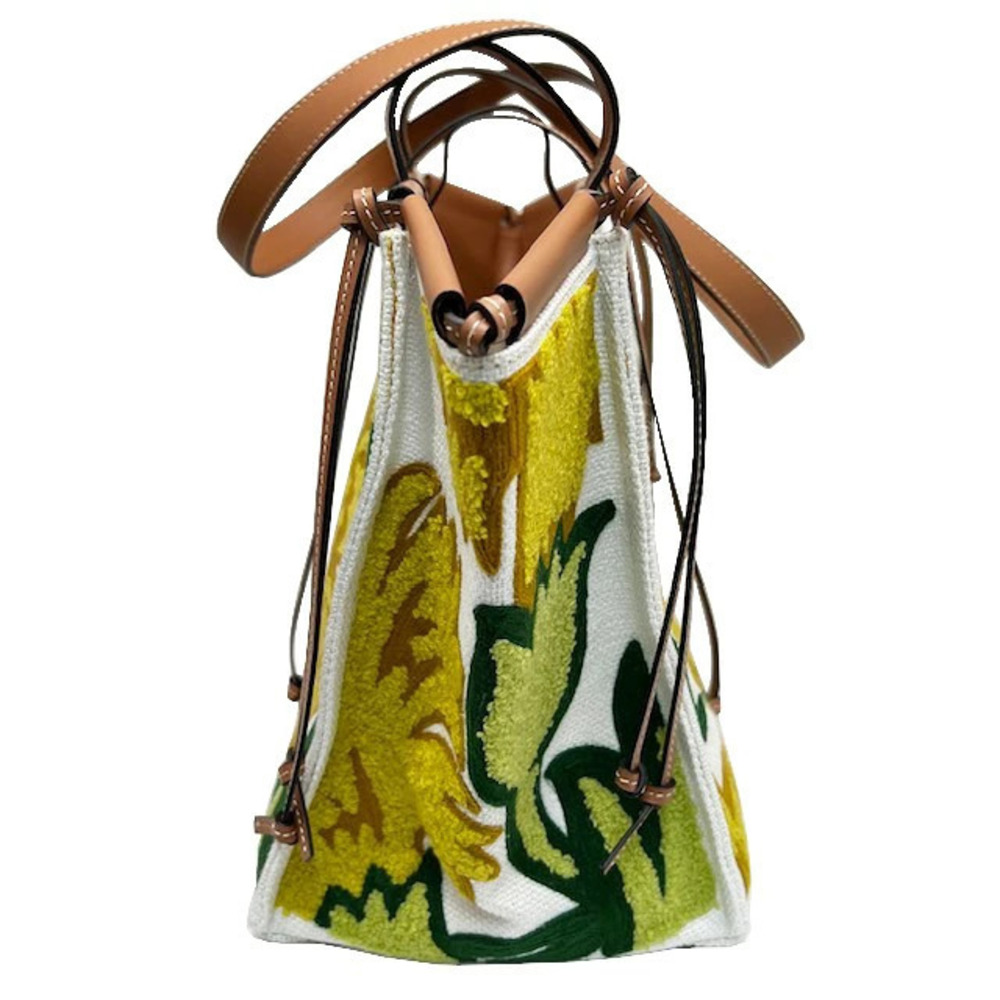 Loewe De William Floral Bag Morgan Tote Flower Coussin Embroidery